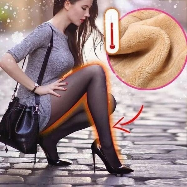 Flawless Legs Fake Translucent Warm Plush Lined Elastic Tights✨