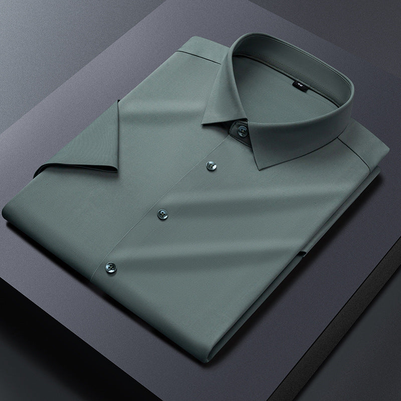 Ice Silk Seamless Stretch Shirt