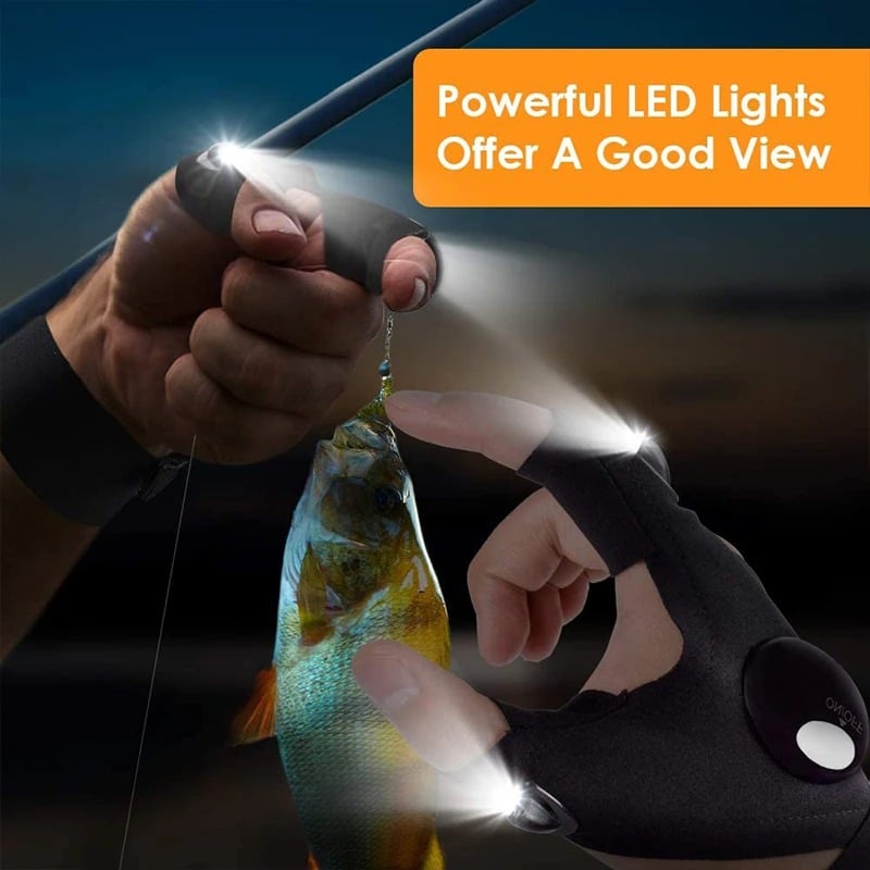 LED gloves with waterproof lightš„