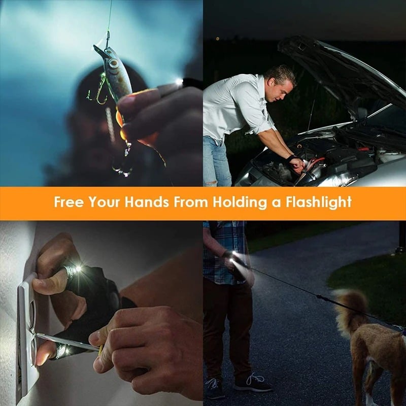 LED gloves with waterproof lightš„