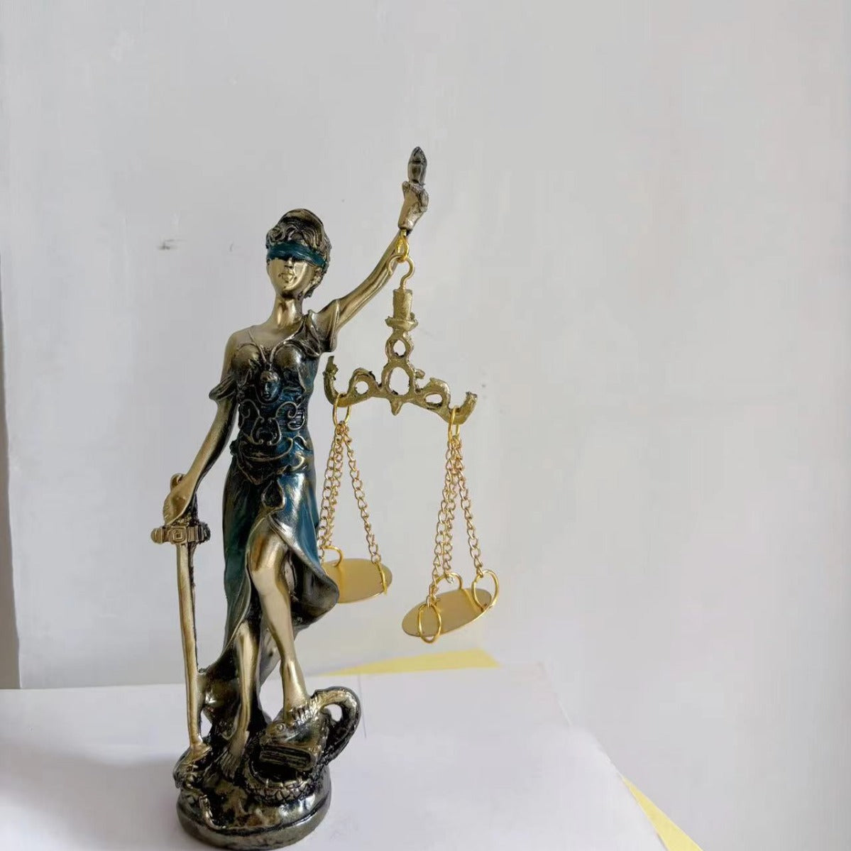Greek goddess of justice and fairness indoor ornaments home creative decoration desktop ornaments study office