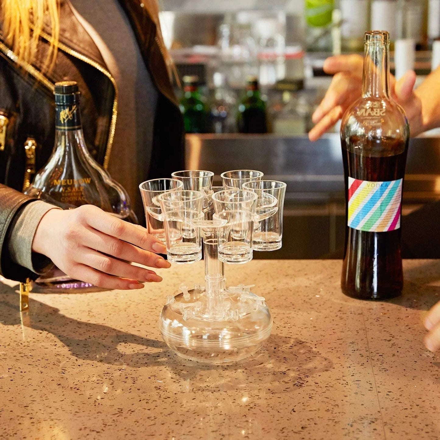 🌈 Hot-sale🥂 6 Shot Glass Dispenser and Holder