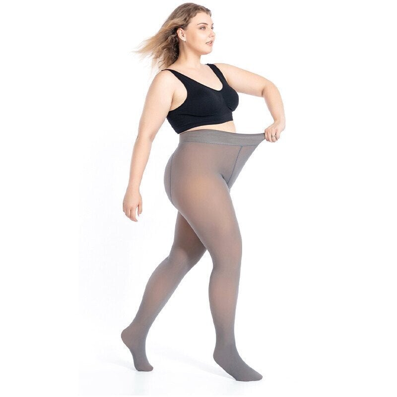 Flawless Legs Fake Translucent Warm Plush Lined Elastic Tights✨