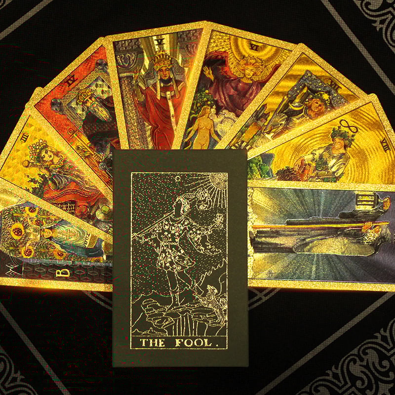 š„Explore the Mystical World of Tarot Gold Foil Tarot (Buy 2 Free Shipping)