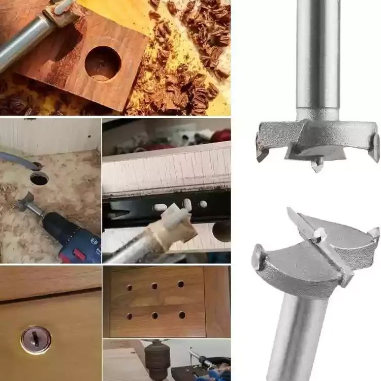 Bit Set with Round Shank for Wood