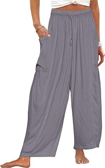 Women's  Loose Wide Leg Pants with Pockets