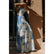 TERAZZA RIC RAC LINEN TRIMS UNIQUE PRINT BACK TIE-UP SLIP FLARED LINEN MAXI DRESS main image 0