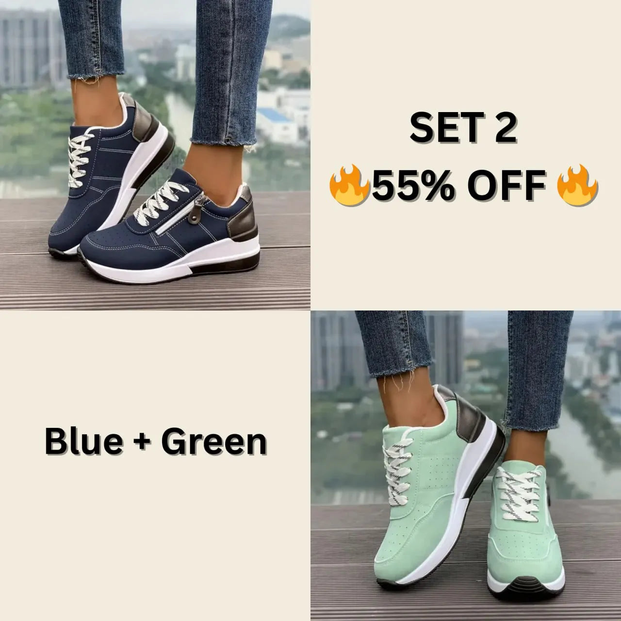 🔥Best Seller-Last Day Sale 60% OFF🔥Plus Size Women's Versatile Low Top Fashion Sneakers