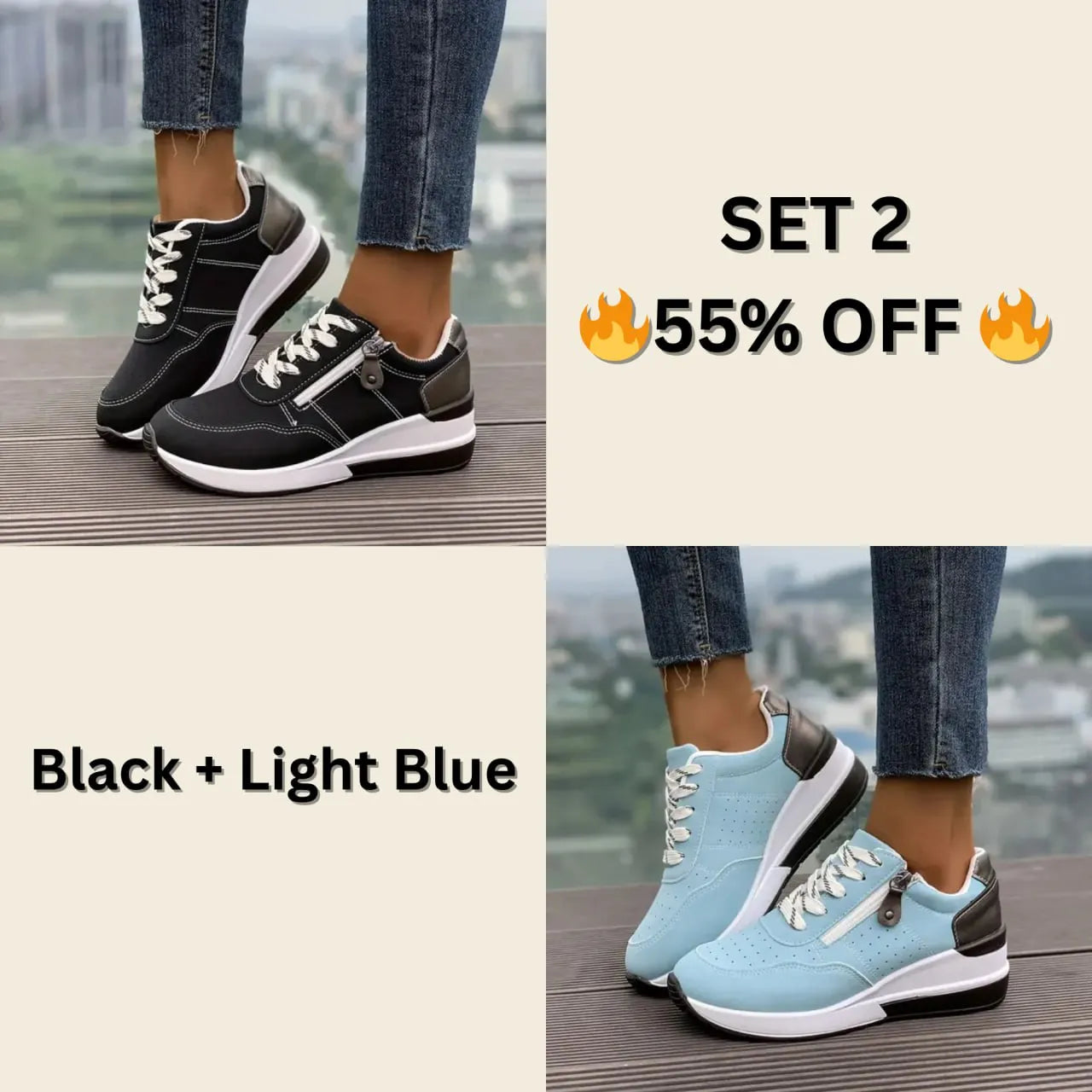 🔥Best Seller-Last Day Sale 60% OFF🔥Plus Size Women's Versatile Low Top Fashion Sneakers