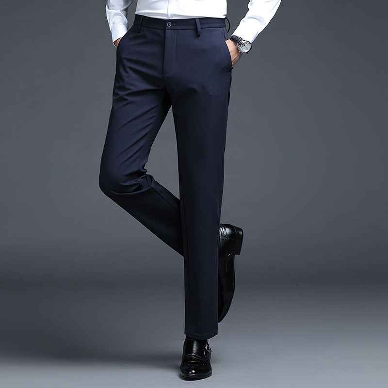 Spring Summer Winter Suit Pants Men's Straight Pants