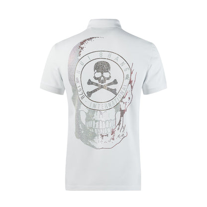 Men's Colored Diamond Skull POLO Shirt