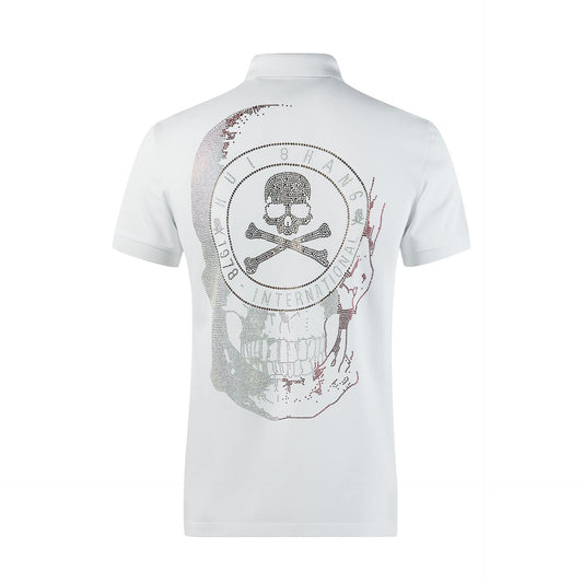 Men's Colored Diamond Skull POLO Shirt