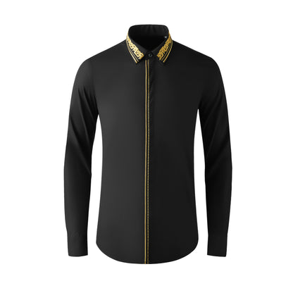 Royal Embroidery Men's Shirt Cotton