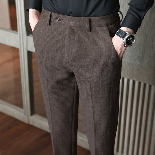 Men's Brushed Suit Pants