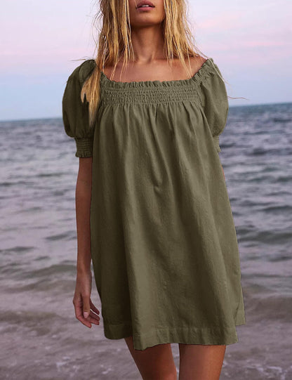 Women's Summer A-Line Mini Dress with Pockets (Buy 2 Free Shipping)