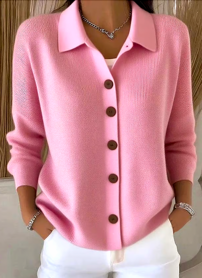 Women Plain Long Sleeve Shawl Collar Casual Spring/Fall Cardigan Outerwear
