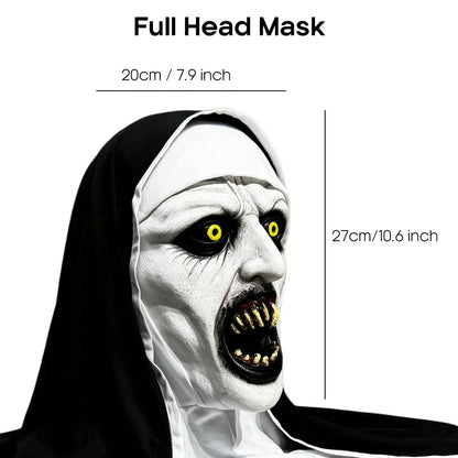 🎃Halloween Sale 49% OFF✨Horror Latex Nun Mask😈