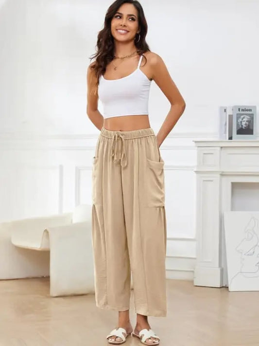 Women's  Loose Wide Leg Pants with Pockets