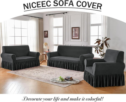 🛋️Armchair Cover Thick Plush – The Coziest Sofa Cover You’ll Ever Own!