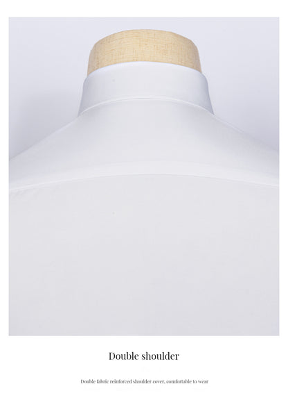 230 count white shirt 100% cotton DP ready-made garment non-ironing high-end