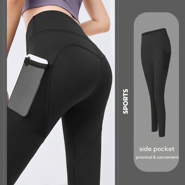 🎁Last Day 49% OFF 🔥High Waisted Side Pocket Shaping Training Leggings