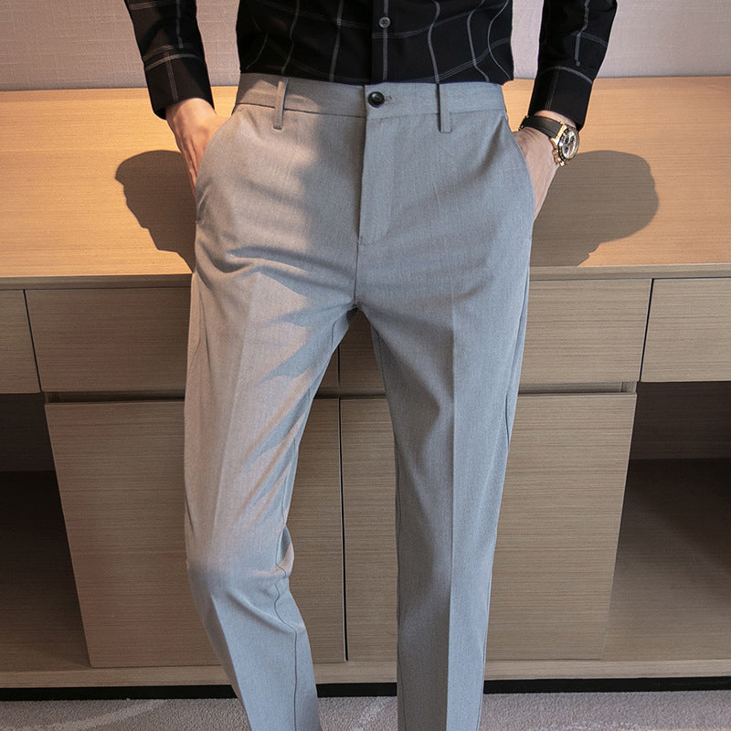 men's slim business suit pants