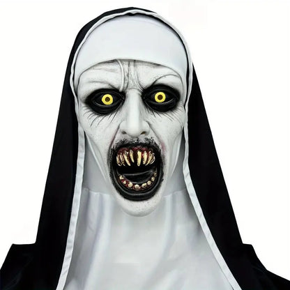 🎃Halloween Sale 49% OFF✨Horror Latex Nun Mask😈
