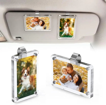 🔥Magnetic Car Sun Visor Photo Clips