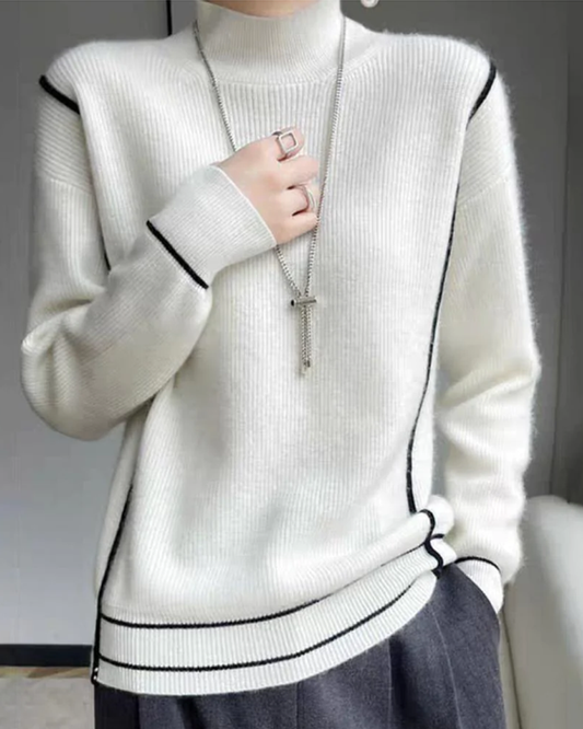 Elegant simple turtleneck sweater