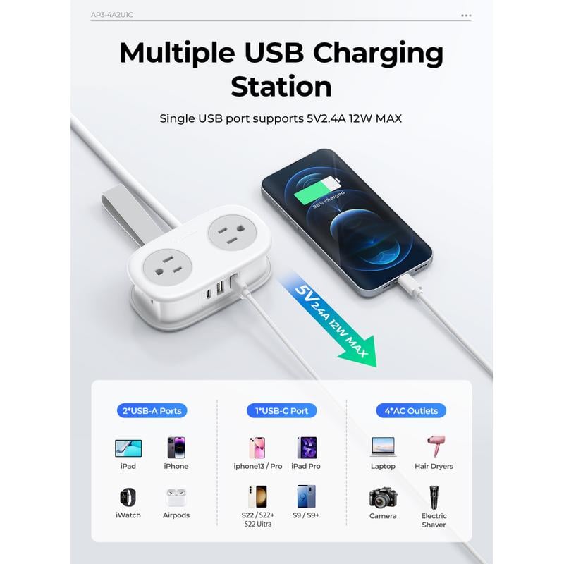 🎁🔥Travel Power Strip