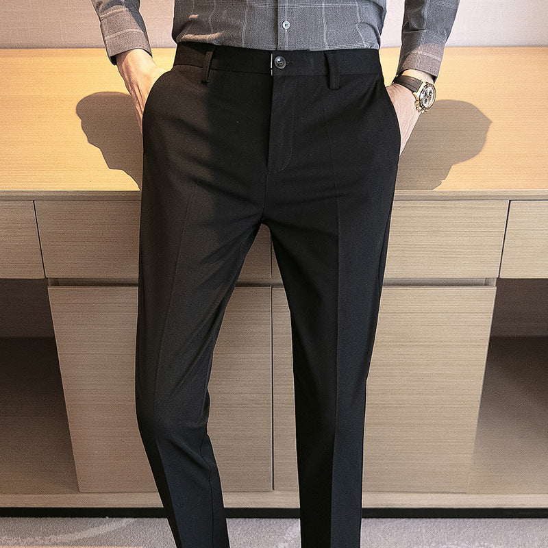 men's slim business suit pants