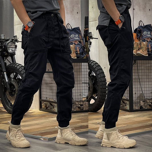 2025 SPRING MEN'S DISTRESSED SLIM FIT BIKER JEANS