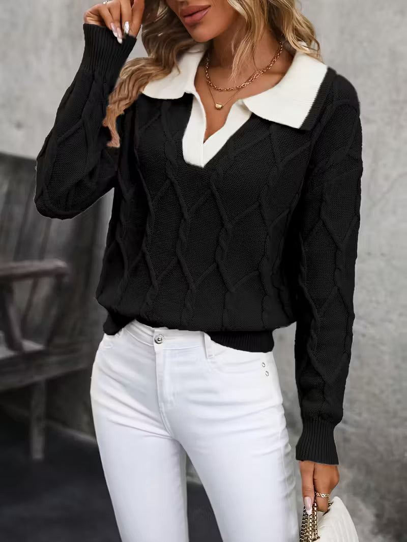 Elegant Collared Sweater