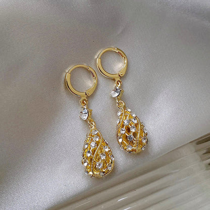 Fashion Diamond Water-Drop Earrings