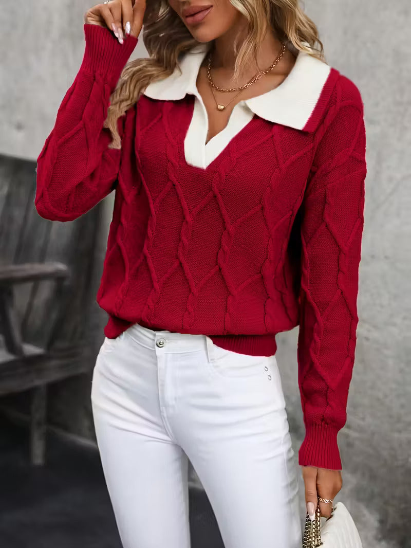 Elegant Collared Sweater