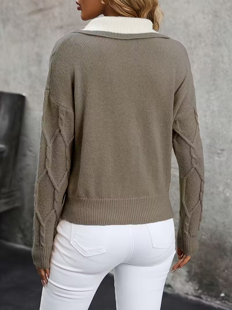 Elegant Collared Sweater