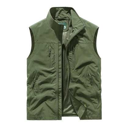 🔥Men's Oversized Sleeveless Vest Jacket With Pockets🧥
