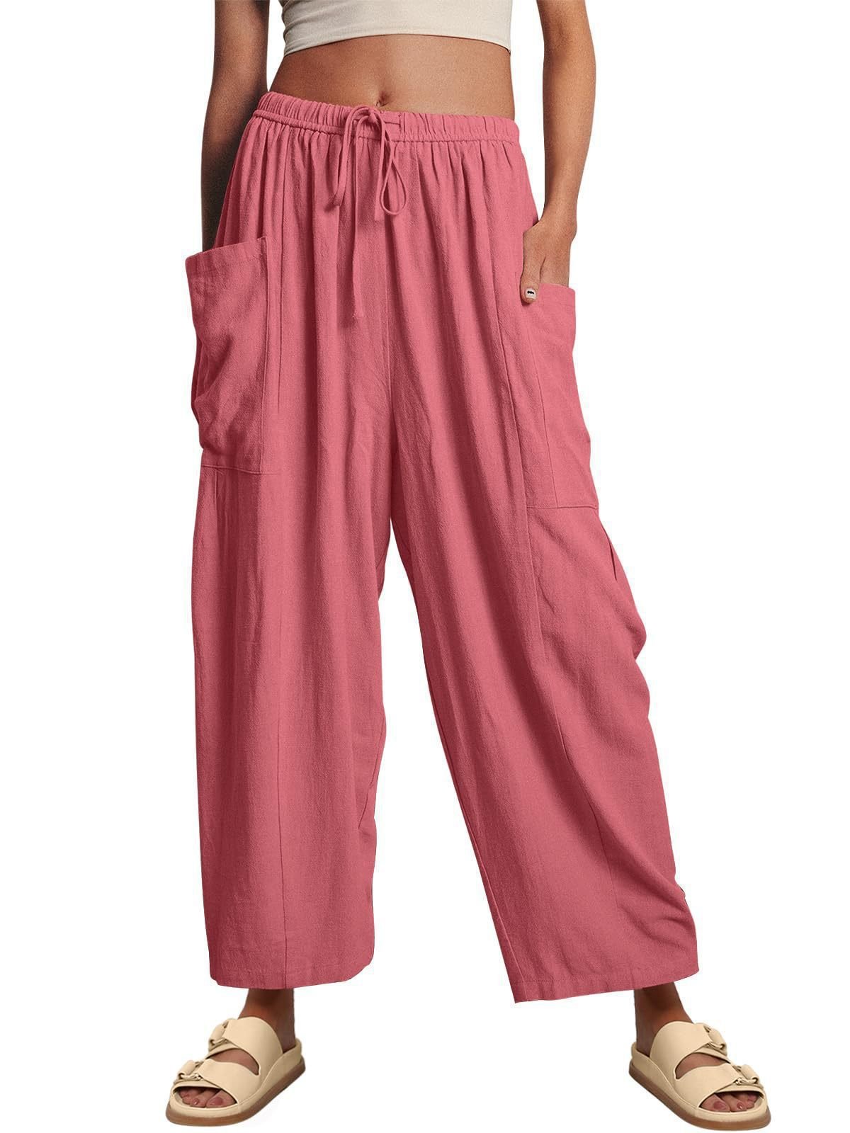 Women's  Loose Wide Leg Pants with Pockets