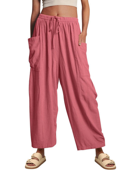 Women's  Loose Wide Leg Pants with Pockets