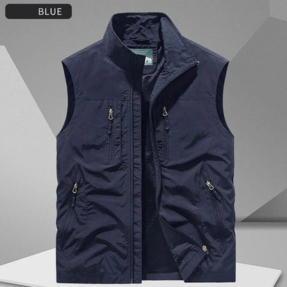 🔥Men's Oversized Sleeveless Vest Jacket With Pockets🧥