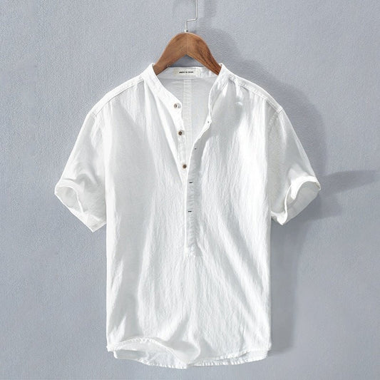 🔥 2024 Men's New Linen Casual Short Sleeve Shirt