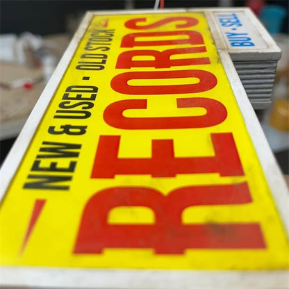 Record Store Retro Wall Light - Record Collector Gift