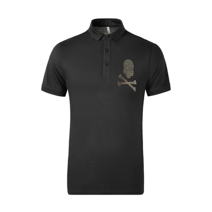 Men's Colored Diamond Skull POLO Shirt