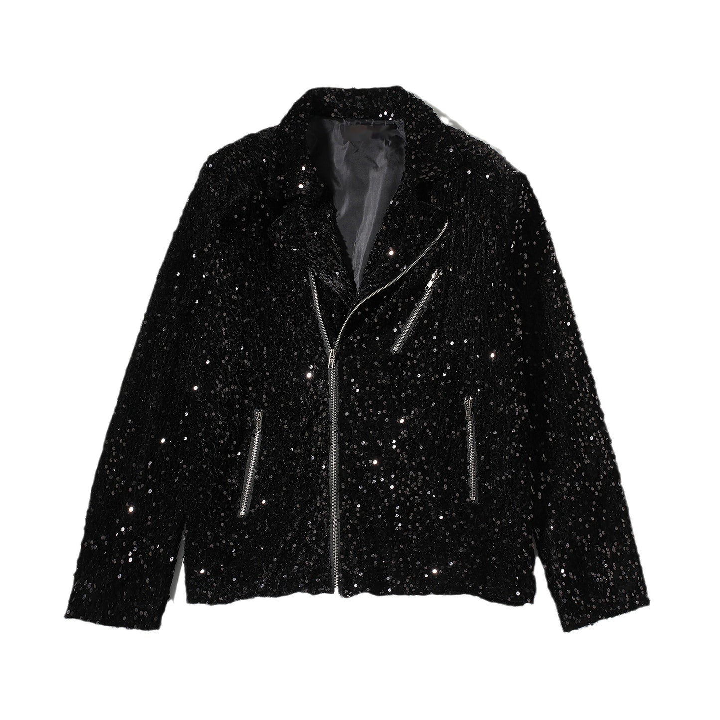 Men's Jackets Street Style Youth Fashion Trend Stage Group Buy Sequin Performance Costume