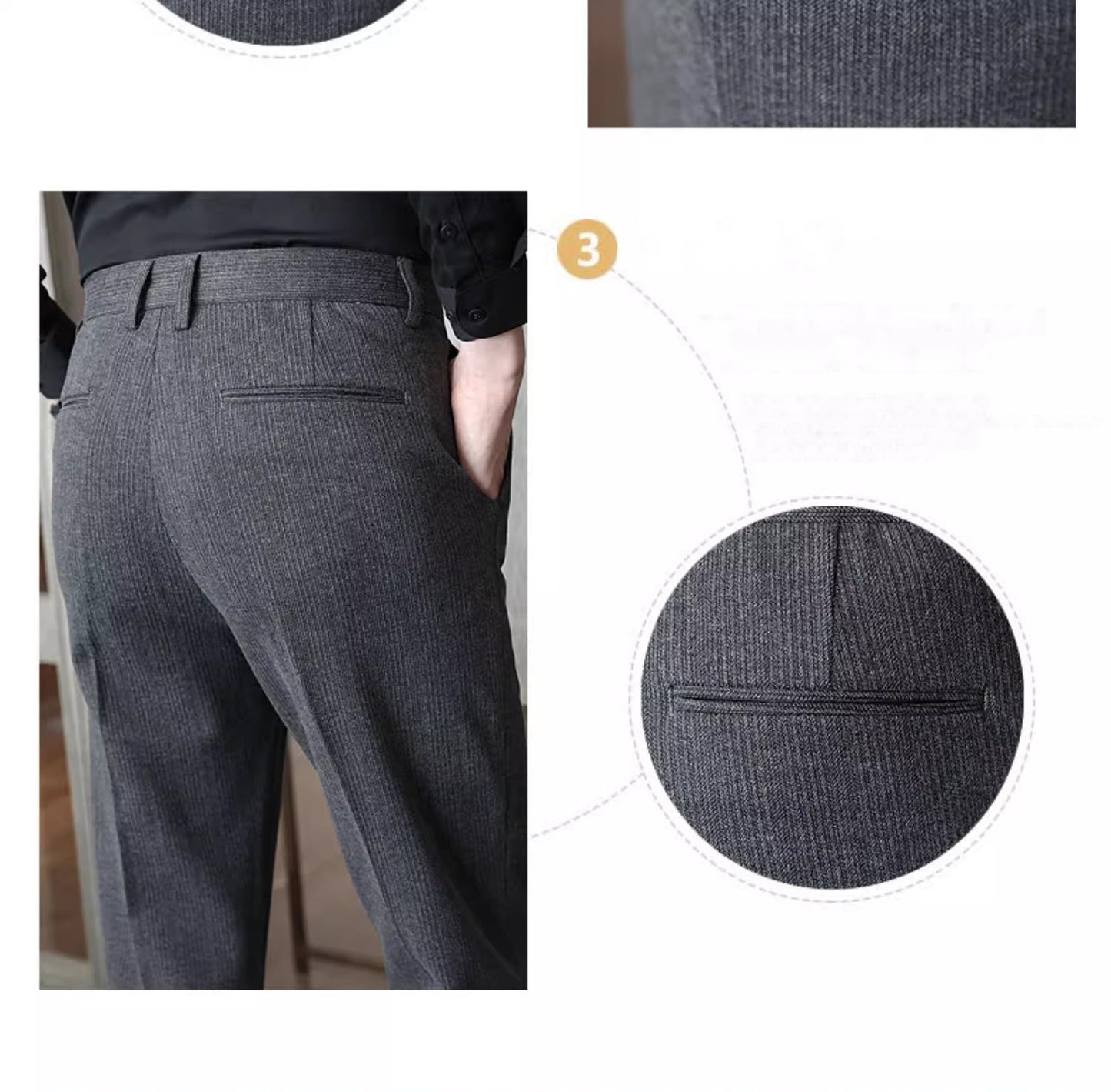 Men's Brushed Suit Pants