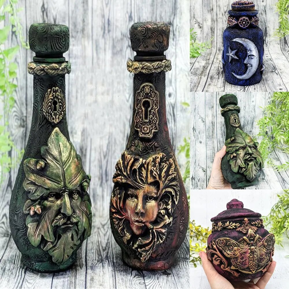 Christmas Hot Sale 49% OFF - Handmade Witchcraft Sculpture Potion Bottle