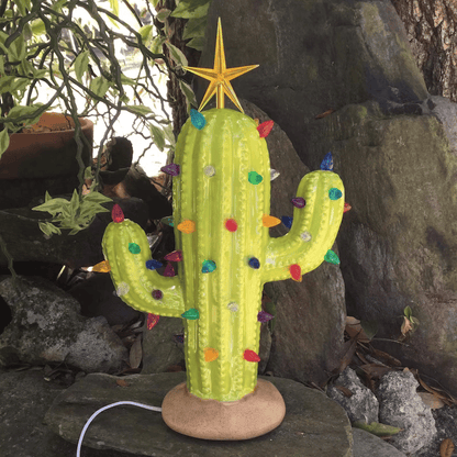 Handmade Vintage Luminous Cactus