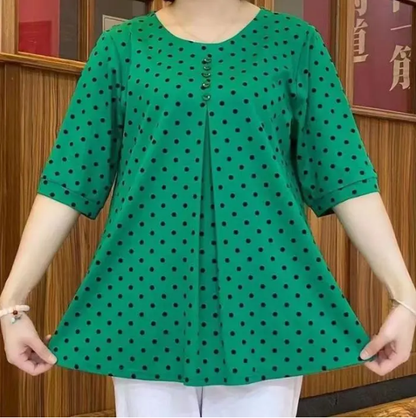 🔥Hot Sale - 49% OFF💝New Polka Dot Print Shirt