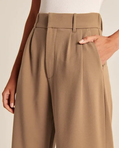 Lightweight Tailored Wide Leg Pants (Buy 2 Free Shipping)