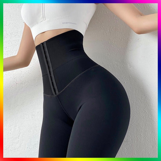 Women's New Yoga Leggings With Padded Waist And Hips